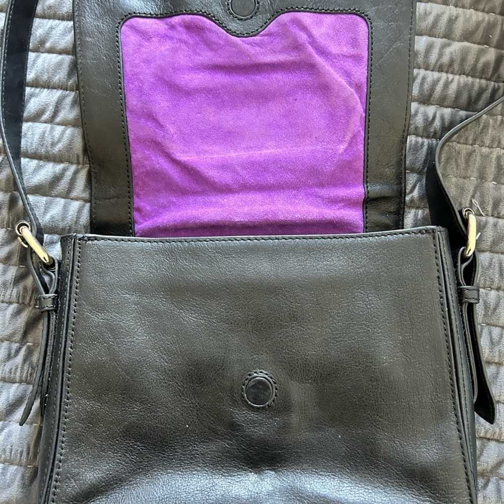 Juicy Couture black leather bag with jeweled embellishment - Picture 3 of 7